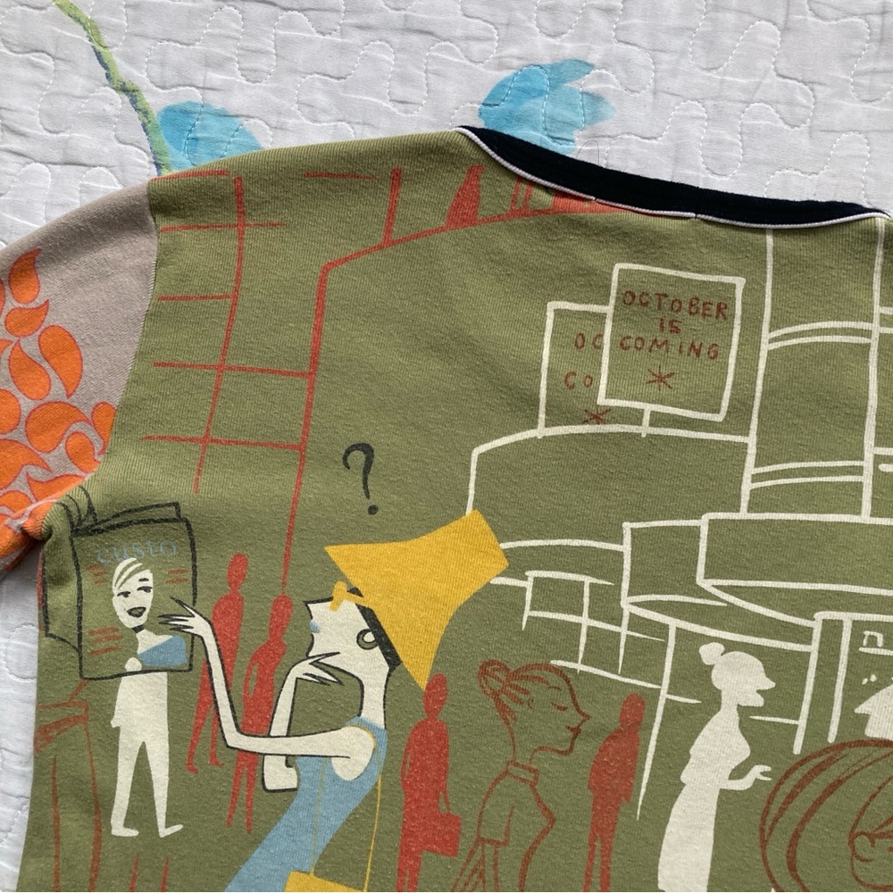 RARE Vintage 90s Custo Barcelona Top ASO Phoebe Buffay in Friends 🛍️ - Picture 5 of 6
